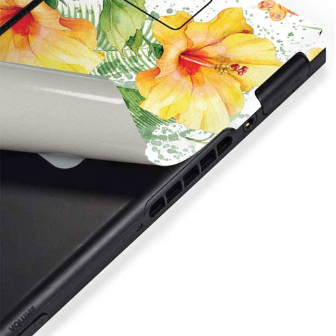 Yellow Hibiscus Nintendo Switch Bundle Skin