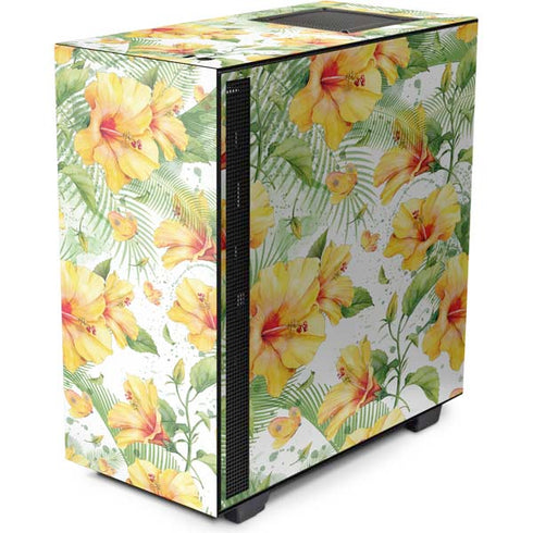 Yellow Hibiscus NZXT H510 Compact ATX Mid-Tower Case Skin
