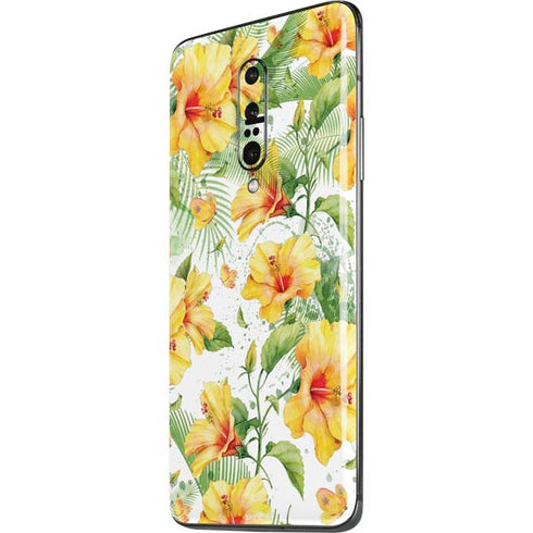 Yellow Hibiscus OnePlus 7 Pro Skin