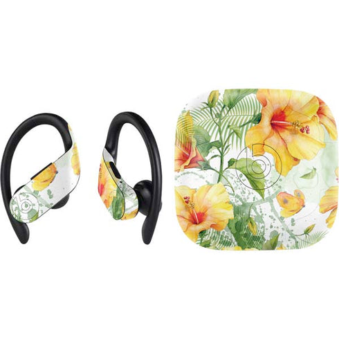 Yellow Hibiscus PowerBeats Pro Skin