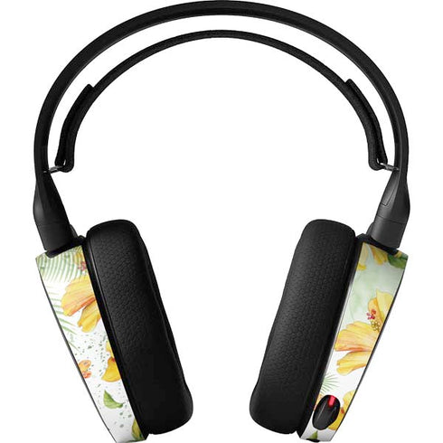 Yellow Hibiscus SteelSeries Arctis 5 Skin