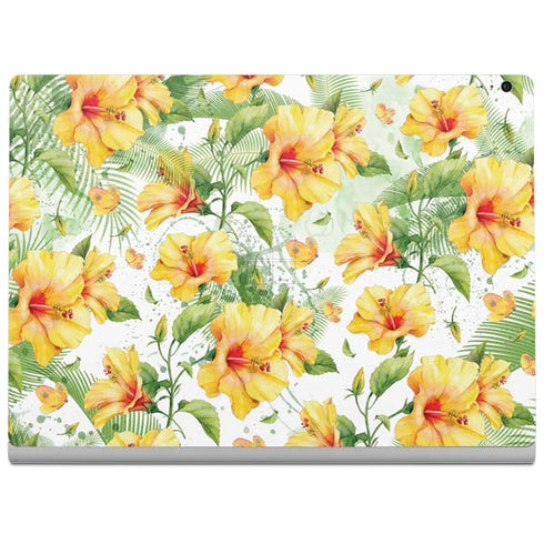 Yellow Hibiscus Surface Book 2 13.5in Skin