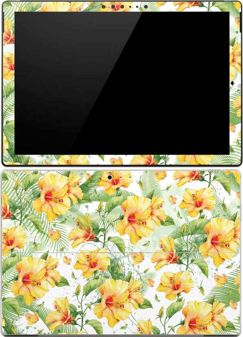 Yellow Hibiscus Surface Pro 4 Skin