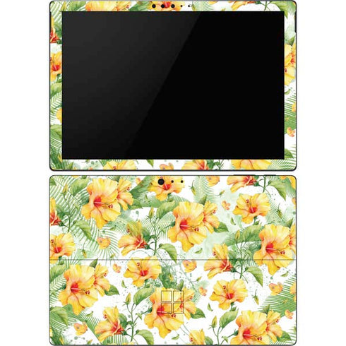 Yellow Hibiscus Surface Pro 6 Skin