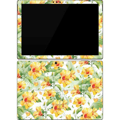 Yellow Hibiscus Surface Pro 7 Skin