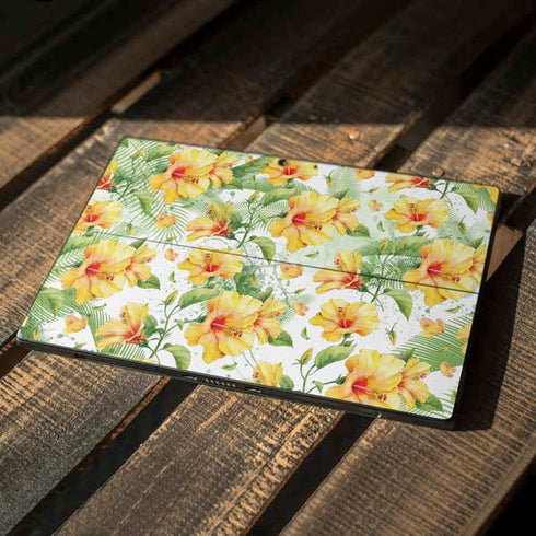 Yellow Hibiscus Surface Pro 7 Skin