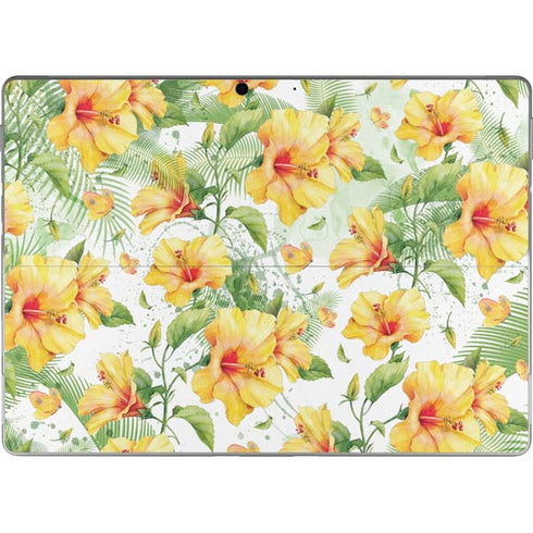 Yellow Hibiscus Surface Pro 9 Skin