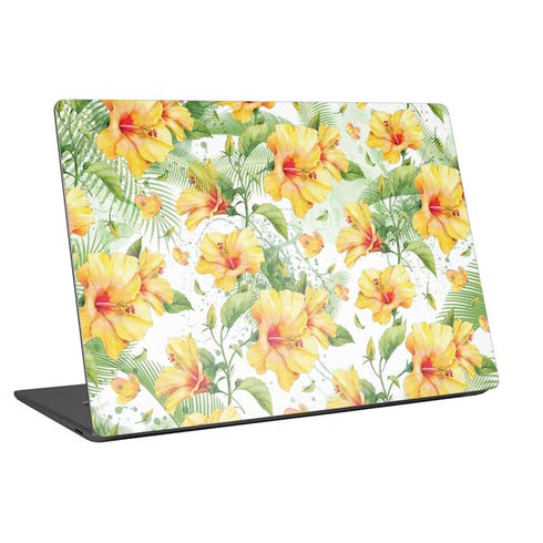 Yellow Hibiscus Universal Laptop 18in (14.6 x 10.6in) Skin
