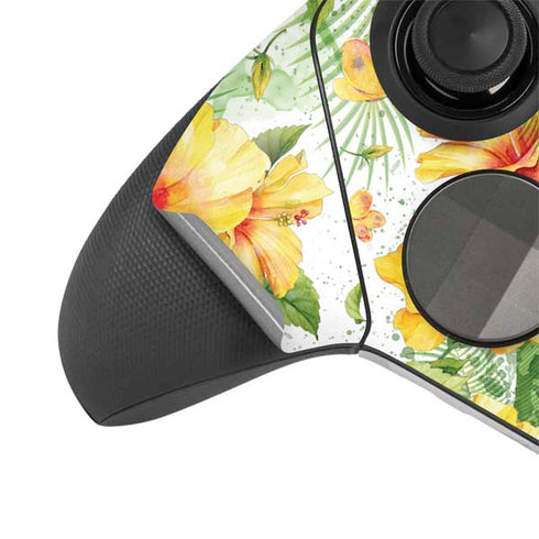 Yellow Hibiscus Xbox Elite Wireless Controller Series 2 Skin