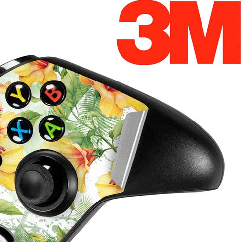 Yellow Hibiscus Xbox One S All-Digital Edition Bundle Skin