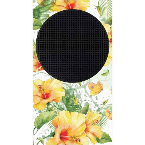 Yellow Hibiscus Xbox Series S Bundle Skin