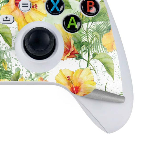 Yellow Hibiscus Xbox Series S Bundle Skin