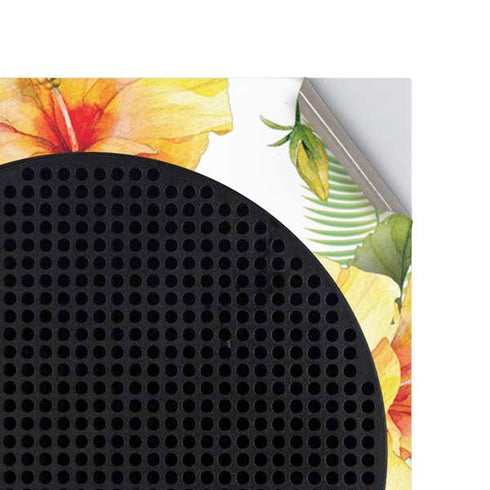 Yellow Hibiscus Xbox Series S Console Skin