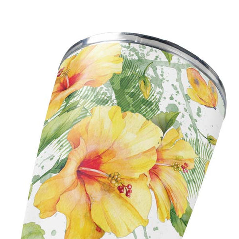Yellow Hibiscus Yeti 20oz Tumbler Skin