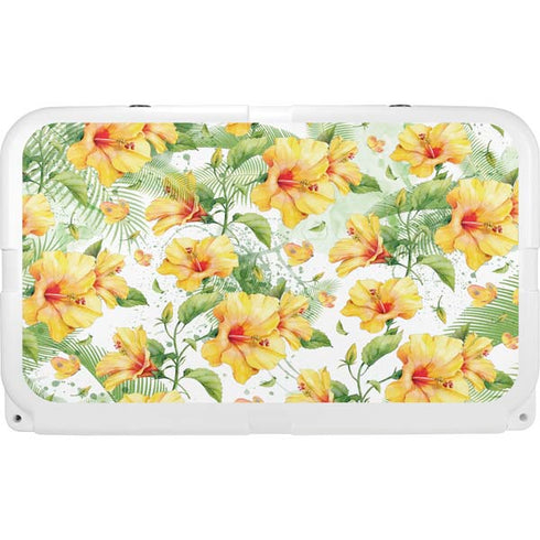 Yellow Hibiscus YETI Tundra 45 Hard Cooler Skin