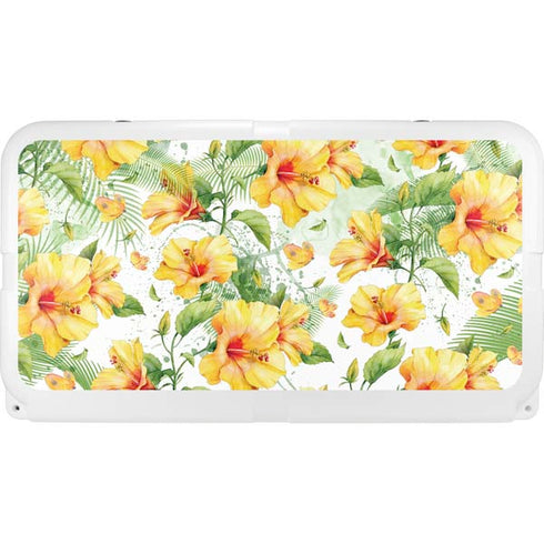 Yellow Hibiscus YETI Tundra 65 Hard Cooler Skin