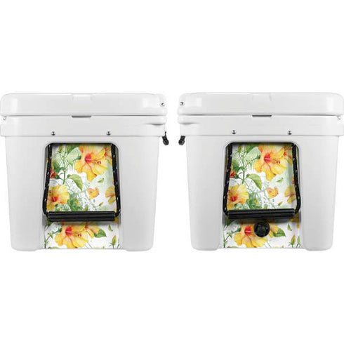 Yellow Hibiscus YETI Tundra 65 Hard Cooler Skin