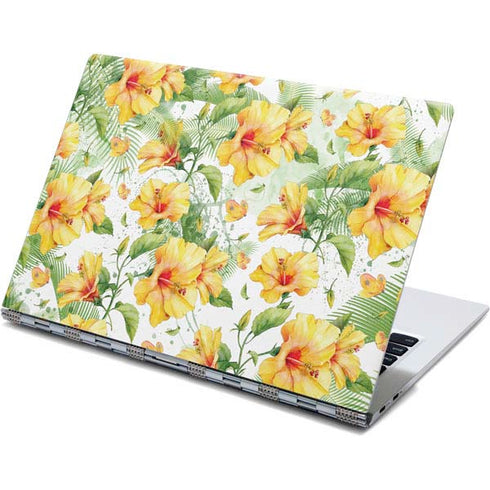 Yellow Hibiscus Yoga 910 2-in-1 14in Touch-Screen Skin