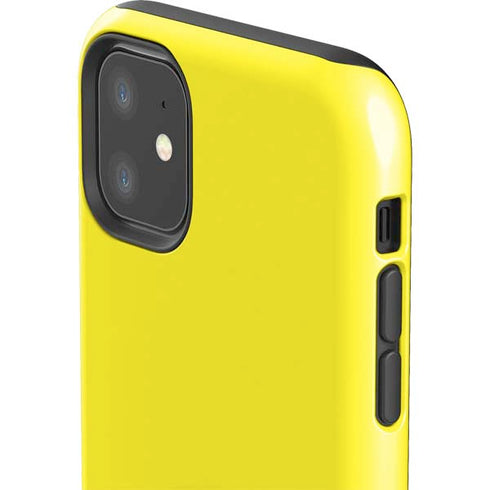 Yellow Solid iPhone 11 Impact Case