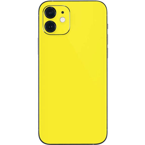 Yellow Solid iPhone 12 Skin