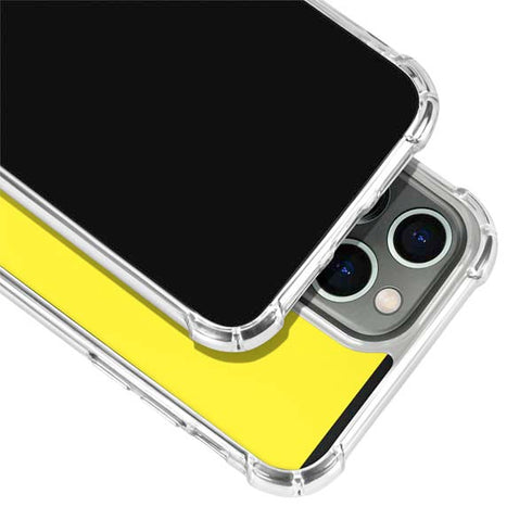 Yellow Solid iPhone 13 Pro Max Clear Case