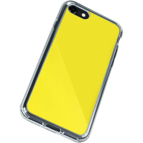 Yellow Solid iPhone SE (2nd & 3rd Gen) Clear Case