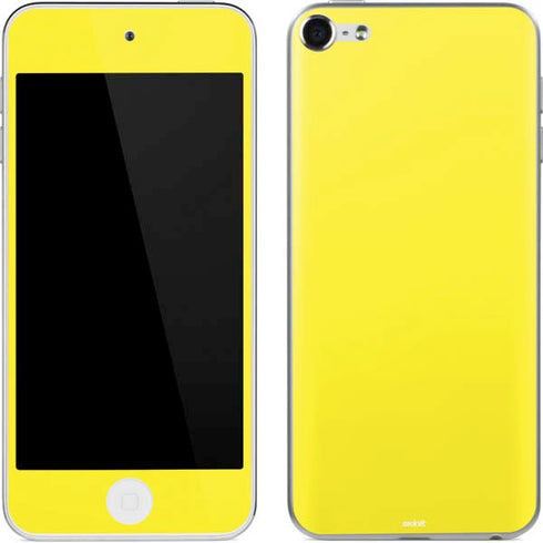 Yellow Solid Apple iPod Skin