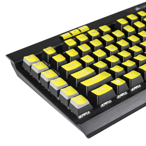 Yellow Solid K95 RGB PLATINUM Mechanical Gaming Keyboard Skin