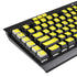 Yellow Solid K95 RGB PLATINUM Mechanical Gaming Keyboard Skin