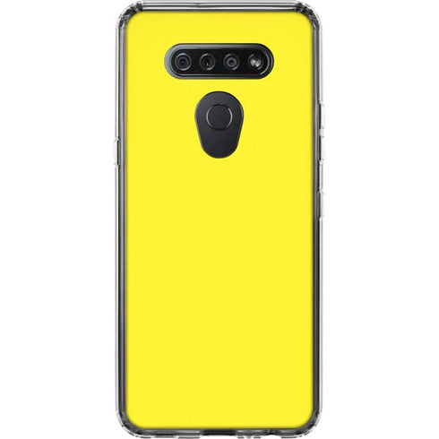 Yellow LG K51/Q51 Clear Case