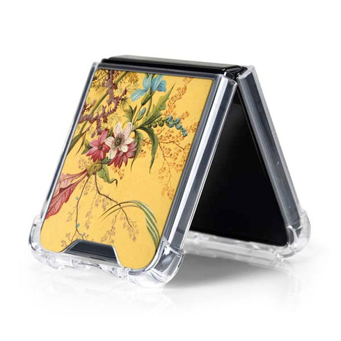 Yellow Marble End by William Kilburn Galaxy Z Flip5 5G Clear Case