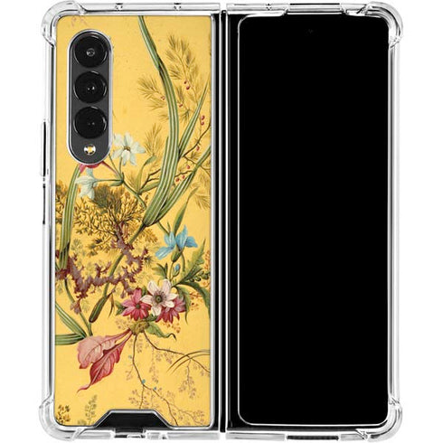 William Kilburn Yellow Marble End Galaxy Z Fold4 5G Clear Case