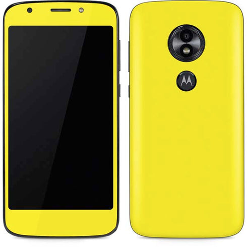 Yellow Solid Moto E5 Play Skin