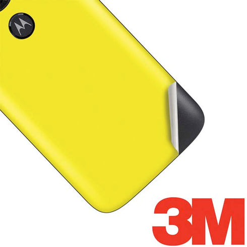 Yellow Solid Moto E5 Play Skin