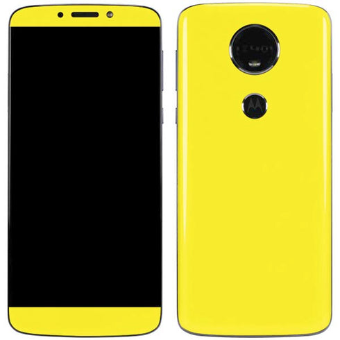Yellow Solid Moto E5 Plus Skin