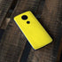 Yellow Solid Moto E5 Plus Skin