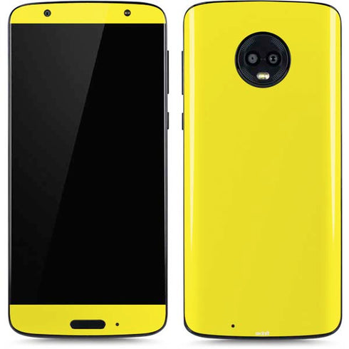 Yellow Solid Moto G6 Skin