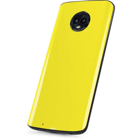 Yellow Solid Moto G6 Skin