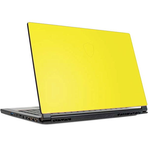 Yellow Solid MSI GS65 Stealth Laptop Skin