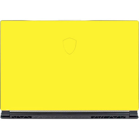 Yellow Solid MSI GS65 Stealth Laptop Skin