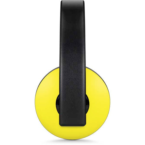 Yellow Solid PlayStation 4 Gold Wireless Headset Skin