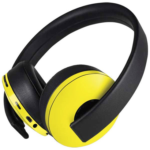 Yellow Solid PlayStation 4 Gold Wireless Headset Skin