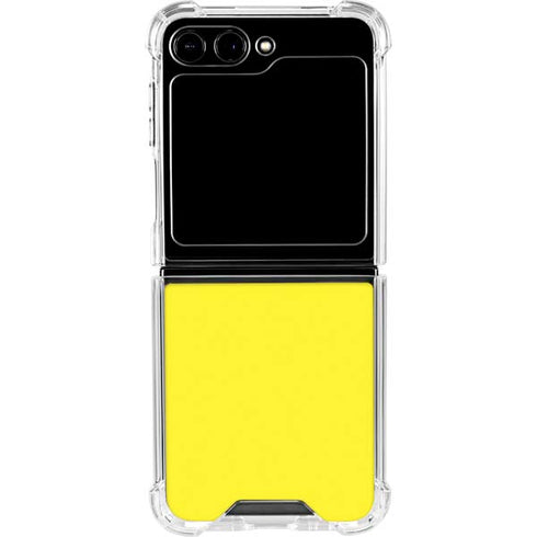 Yellow Galaxy Z Flip5 5G Clear Case
