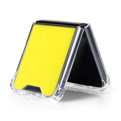Yellow Galaxy Z Flip5 5G Clear Case