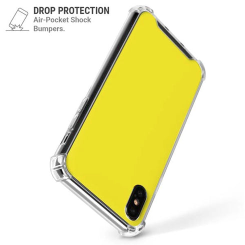 Yellow iPhone XS Max Clear Case