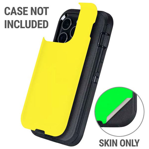 Yellow Otterbox Defender iPhone Skin