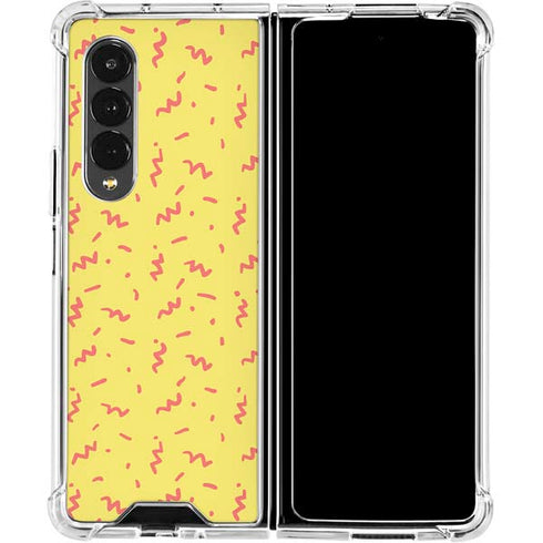 Yellow Spring Galaxy Z Fold4 5G Clear Case