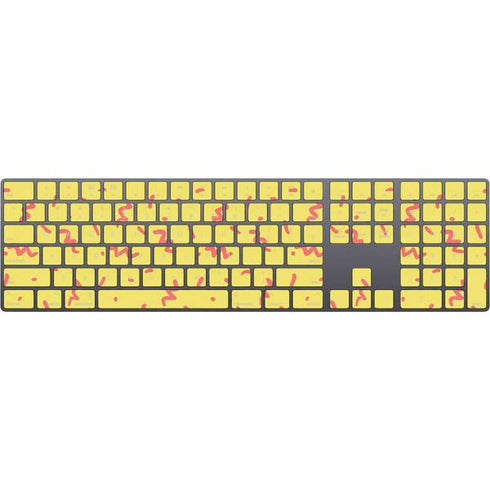 Yellow Spring Magic Keyboard with Numeric Keypad Skin