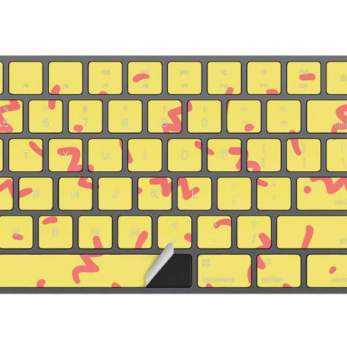 Yellow Spring Magic Keyboard with Numeric Keypad Skin