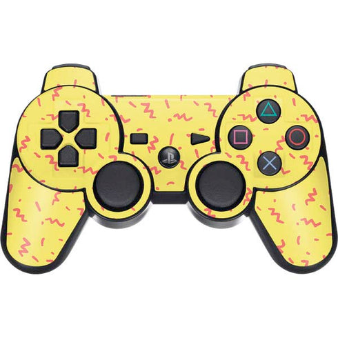 Yellow Spring PS3 Dual Shock wireless controller Skin
